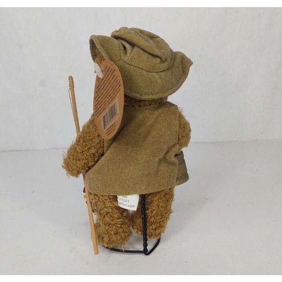 Vintage 2000 Mayfaire Collection ROSS Bear Fisherman 7" Fish Cabin Decor - Picture 3 of 6